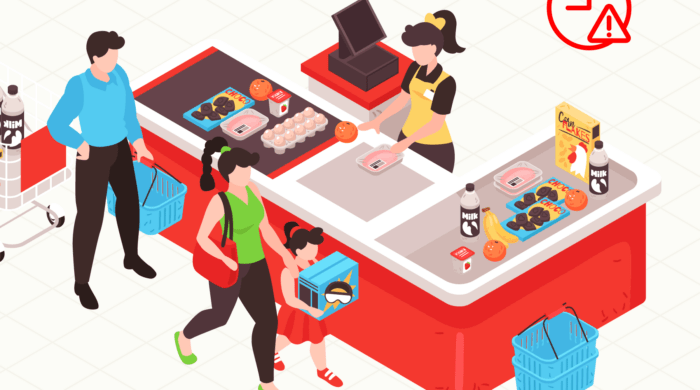 Cash register and cash monitoring